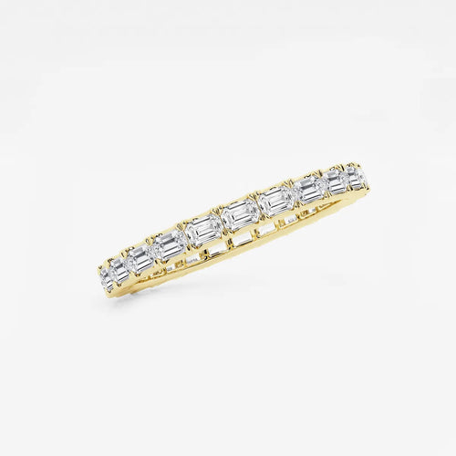 Emerald Lab Grown Diamond Eternity Band