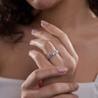 Oval Lab Grown Diamond Seven-Stone Anniversary Band