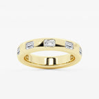 Emerald Lab Grown Diamond Wedding Band