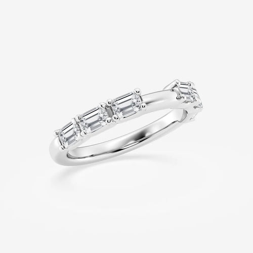 Emerald Lab Grown Diamond Wedding Band