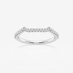 Round Lab Grown Diamond Contour Wedding Band