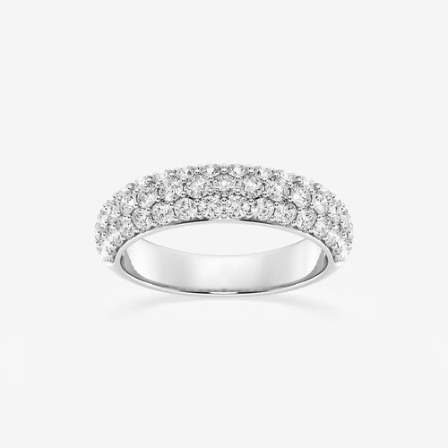 Round Lab Grown Diamond Domed Band