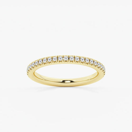 Round Lab Grown Diamond Wedding Band