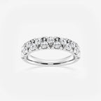 Round Lab Grown Diamond Alternating Band