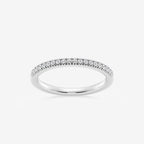 Round Lab Grown Diamond Micro Pave Wedding Band