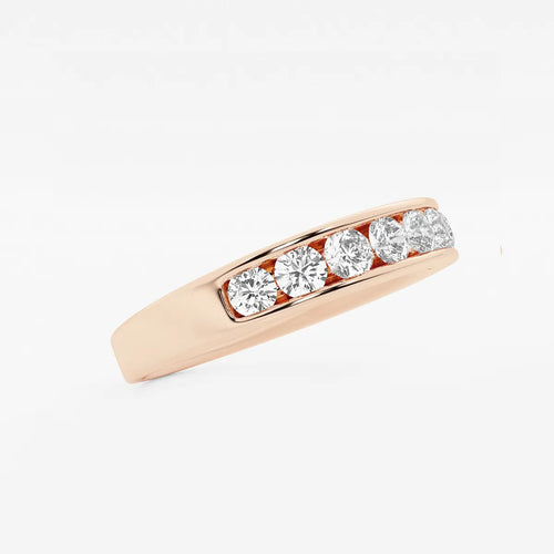 Round Lab Grown Diamond Wedding Band