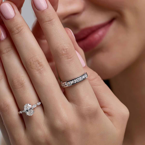 Round Lab Grown Diamond Wedding Band