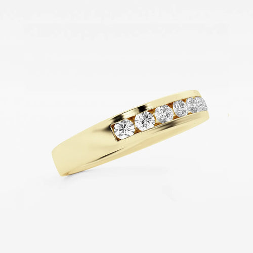 Round Lab Grown Diamond Wedding Band