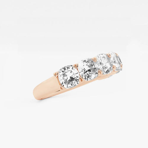 Cushion Lab Grown Diamond Seven-Stone Anniversary Band