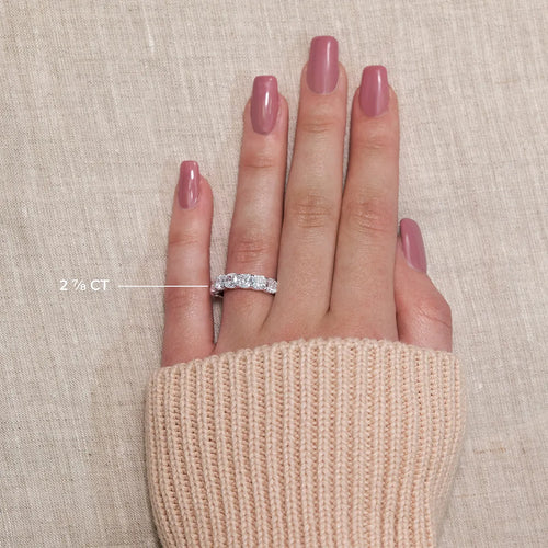 Cushion Lab Grown Diamond Seven-Stone Anniversary Band