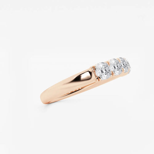 Cushion Lab Grown Diamond Five-Stone Anniversary Band