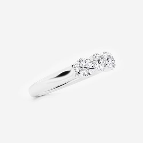 Round Lab Grown Diamond Five-Stone Anniversary Band