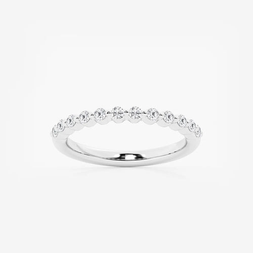 Round Lab Grown Diamond Floating Wedding Band