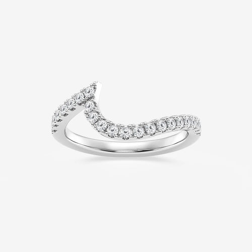 Round Lab Grown Diamond Wedding Band