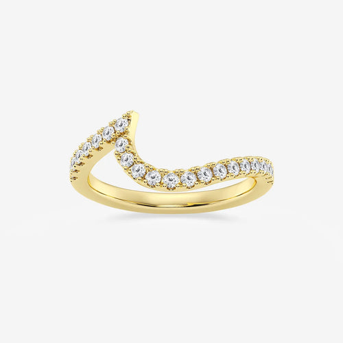 Round Lab Grown Diamond Wedding Band