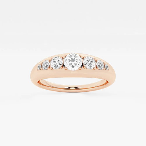 Round Lab Grown Diamond Bold Band
