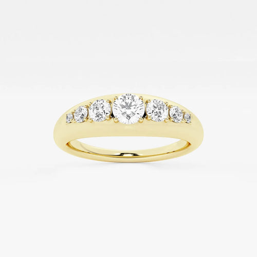 Round Lab Grown Diamond Bold Band
