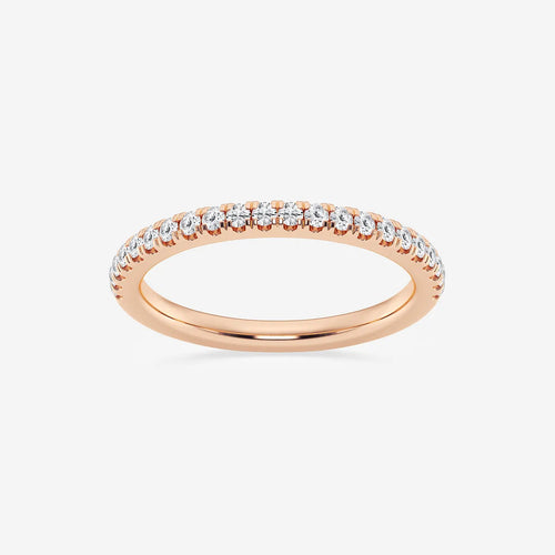 Round Lab Grown Diamond V Prong Wedding Band