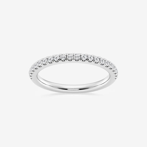 Round Lab Grown Diamond V Prong Wedding Band