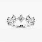 Flower Lab Grown Diamond Five Stone Anniversary Band