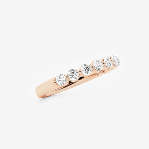 Round Lab Grown Diamond Floating Wedding Band