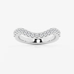 Round Lab Grown Diamond Prong Set Wedding Band