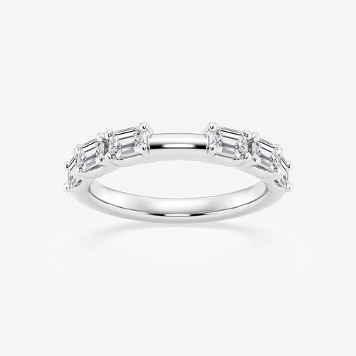 Emerald Lab Grown Diamond Wedding Band