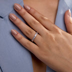 Oval Lab Grown Diamond Eternity Band