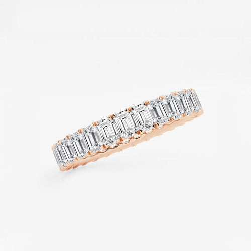 Emerald Lab Grown Diamond Eternity Band