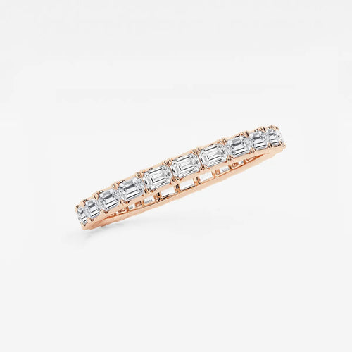 Emerald Lab Grown Diamond Eternity Band