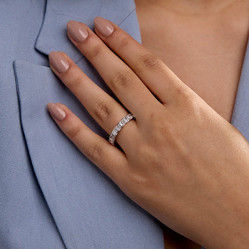 Cushion Lab Grown Diamond Eternity Band
