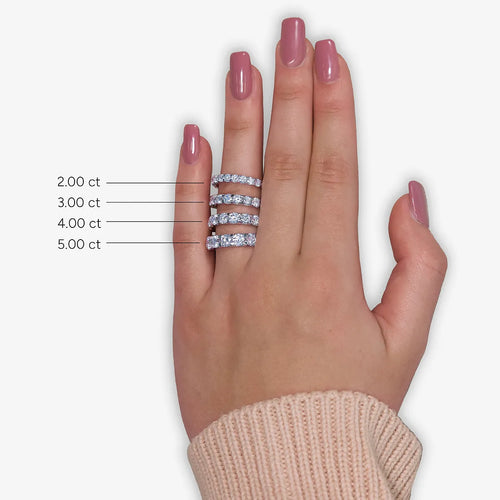 Round Lab Grown Diamond Eternity Band