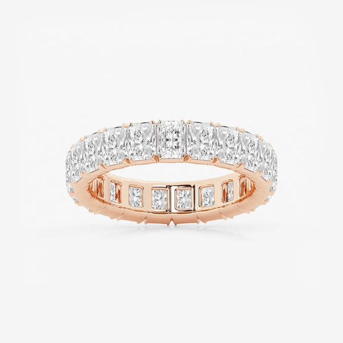 Radiant Lab Grown Diamond V-Prong Eternity Band