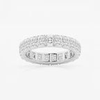 Radiant Lab Grown Diamond V-Prong Eternity Band