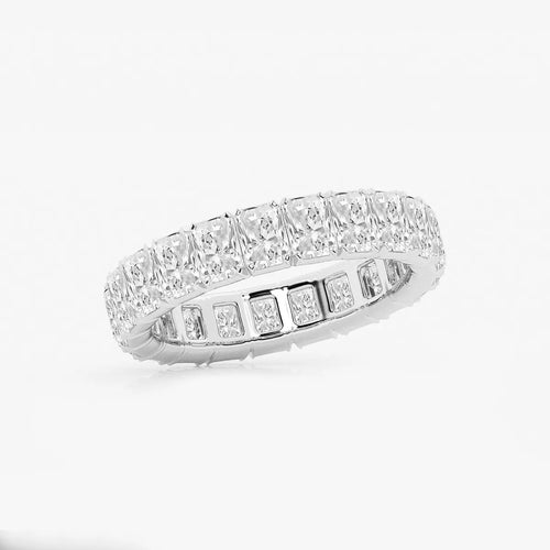 Radiant Lab Grown Diamond V-Prong Eternity Band