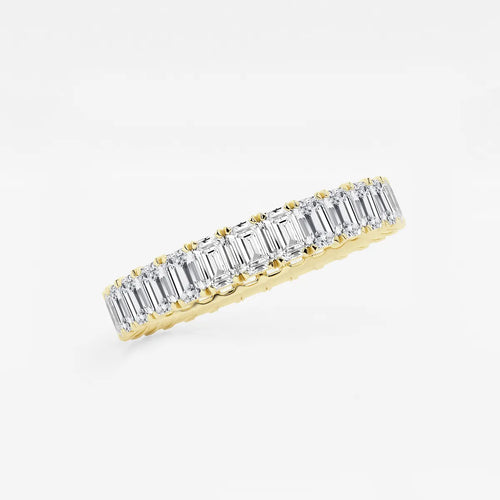Emerald Lab Grown Diamond Eternity Band