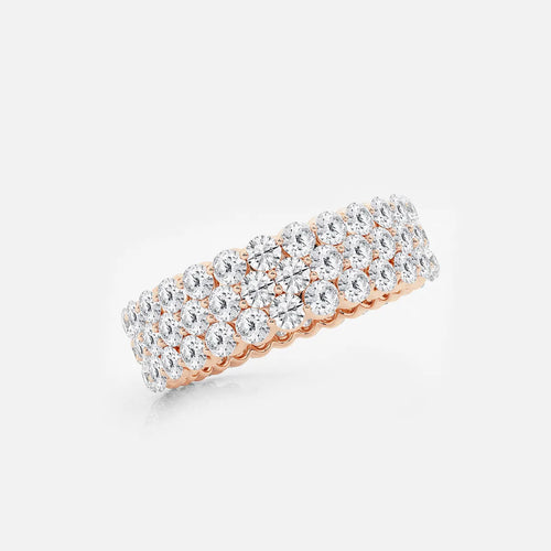 Multi Row Round Lab Grown Diamond Eternity Band