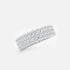 Multi Row Round Lab Grown Diamond Eternity Band