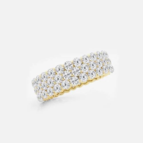 Multi Row Round Lab Grown Diamond Eternity Band