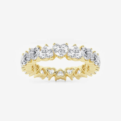 Heart Lab Grown Diamond Eternity Band