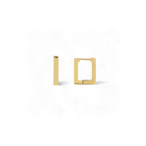 Chunky Square Huggie Earrings