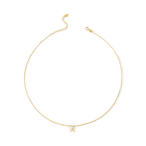 Chunky Letter Pendant Necklace