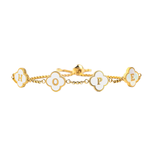 Clover Custom Name Bracelet