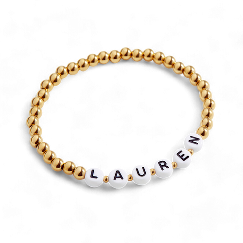 Custom Beaded Name Bracelet