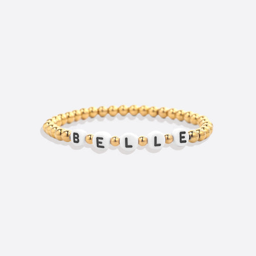 Custom Beaded Name Bracelet