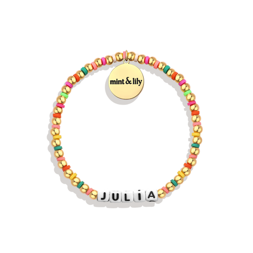 Custom Waterproof Rainbow Beaded Friendship Bracelet