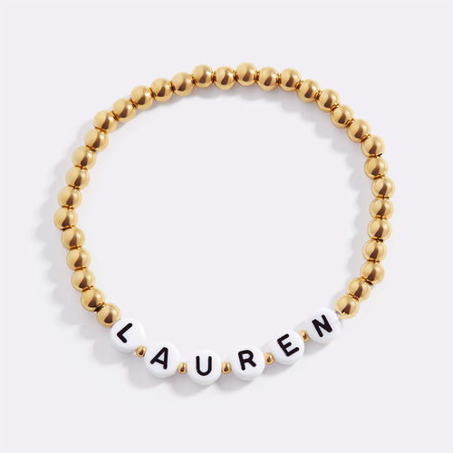 Custom Beaded Name Bracelet