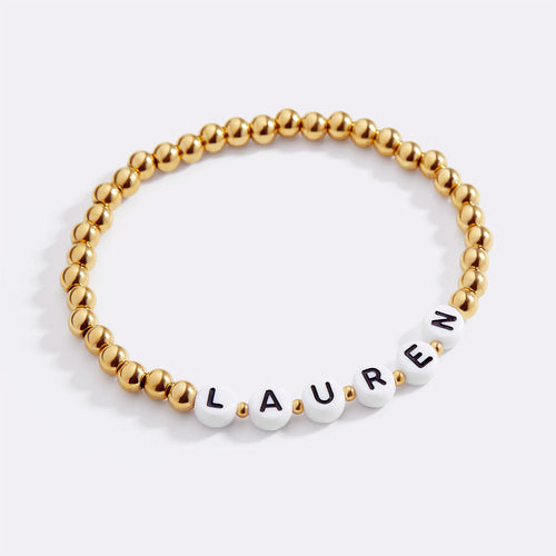 Custom Beaded Name Bracelet