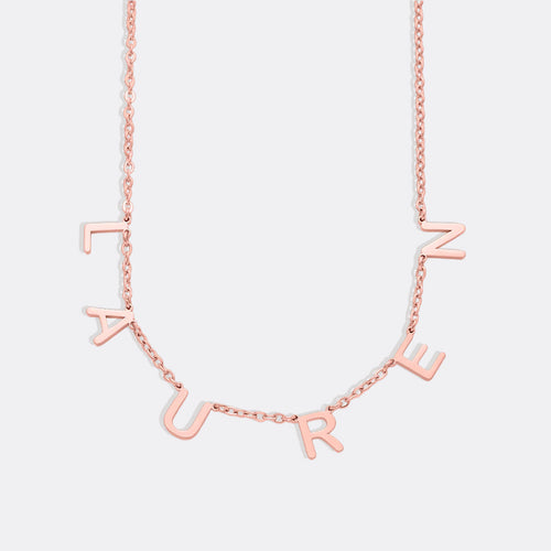 Custom Letter Name Necklace