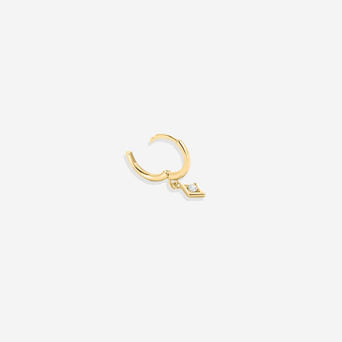 Dainty Diamond Charm Earrings